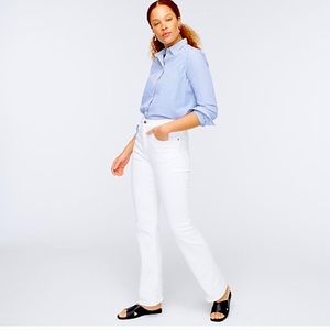 Curvy full-length bootcut jean in white